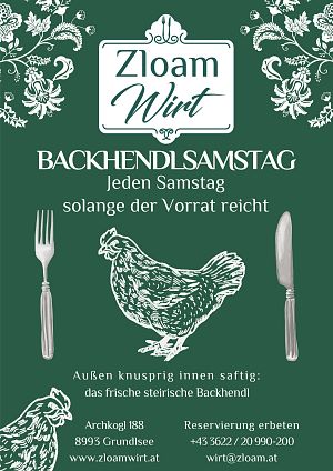 Backhendl-Plakat