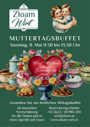 Plakat-Muttertagsbuffet